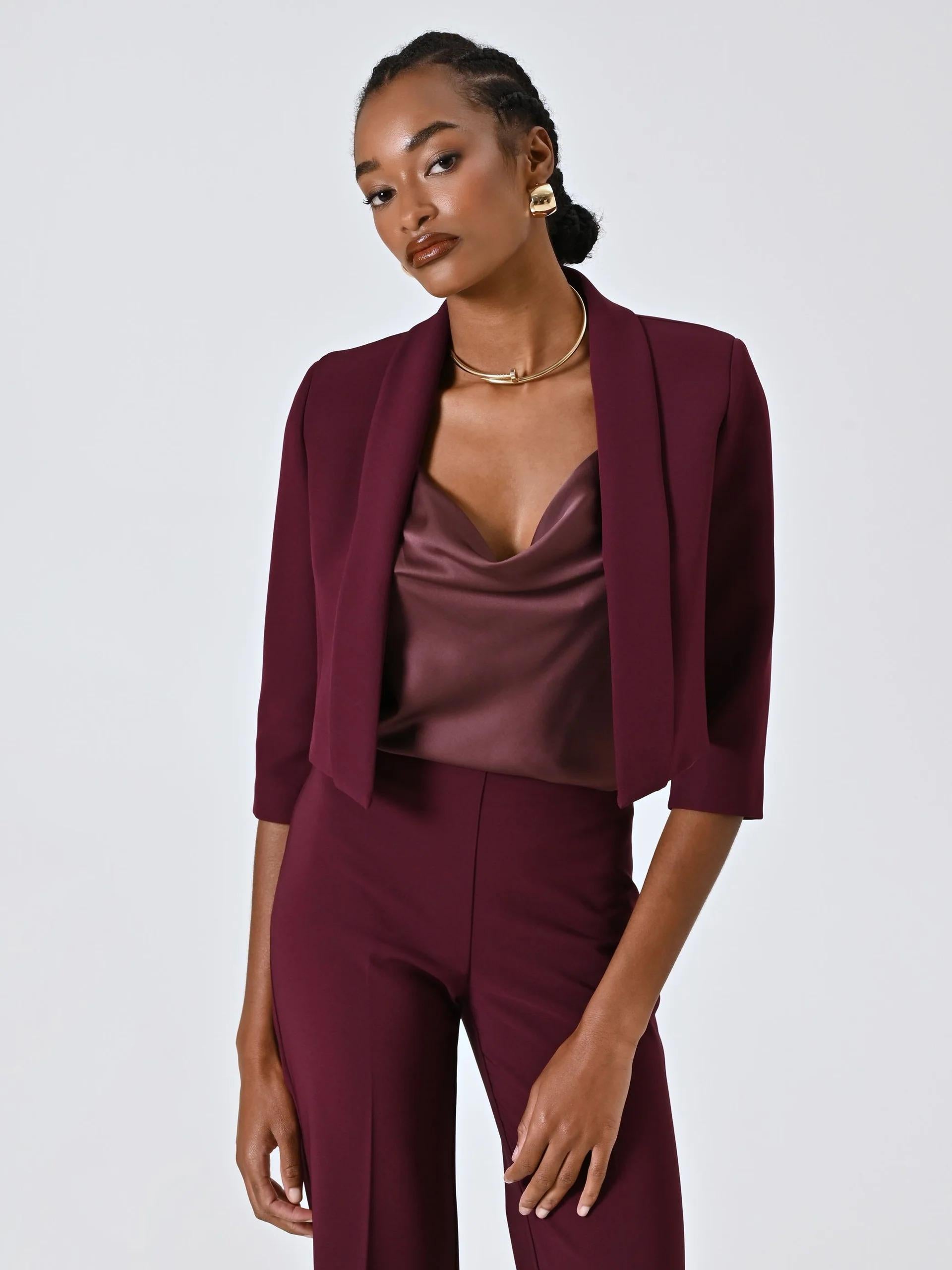 Giacca CFC0125645003Bordeaux rosso RINASCIMENTO