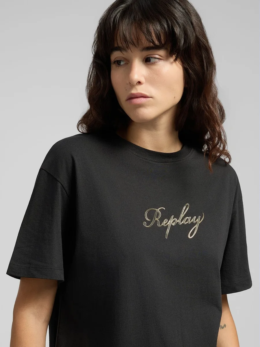 T-Shirt W3089F.000.20994BLACK REPLAY
