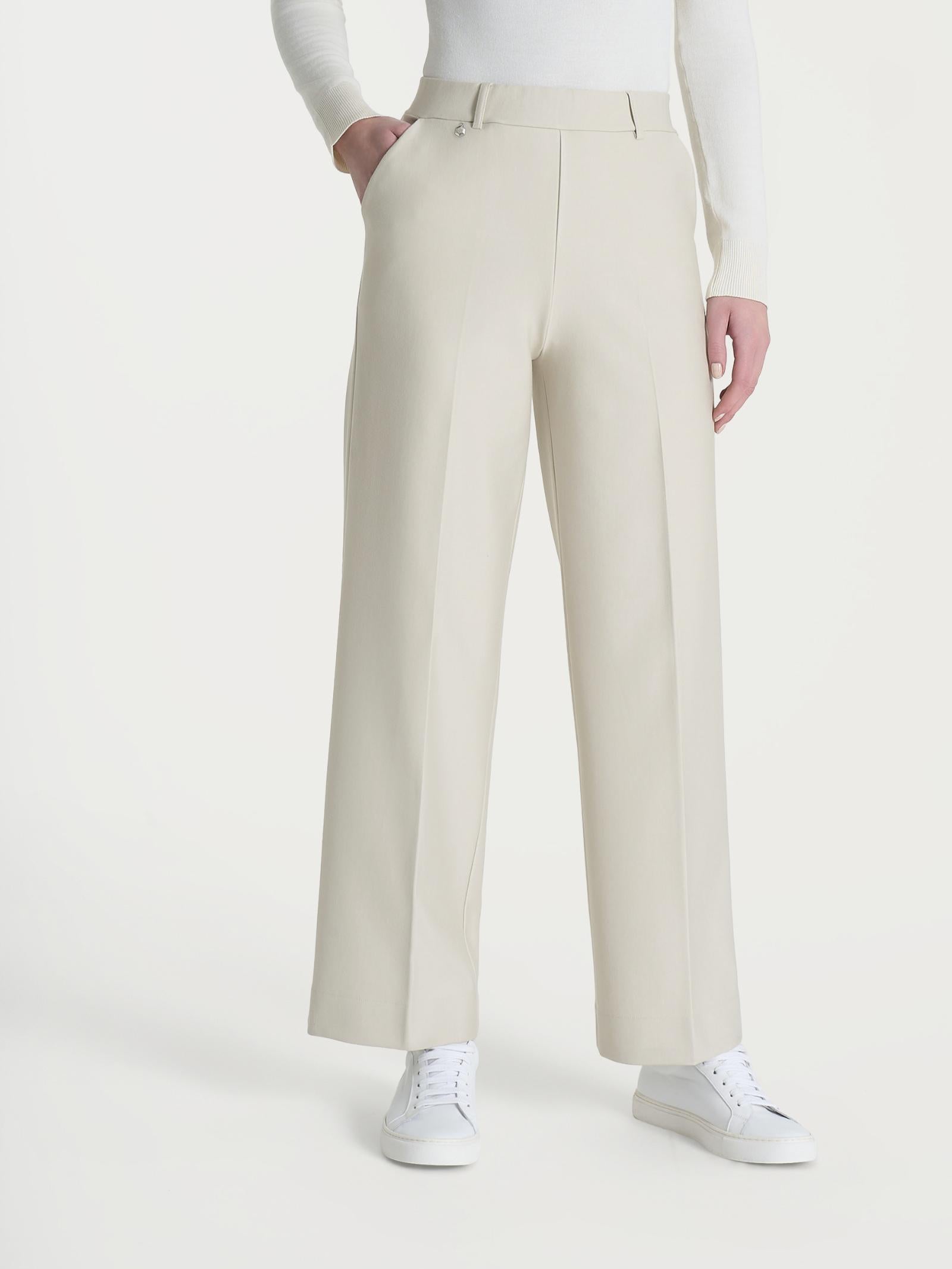 PANTALONE CROPPED WIDE DB24P4Champignon RAGNO