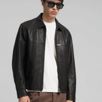 Giubbotto pelle M8457 .000.85194SBLACK REPLAY