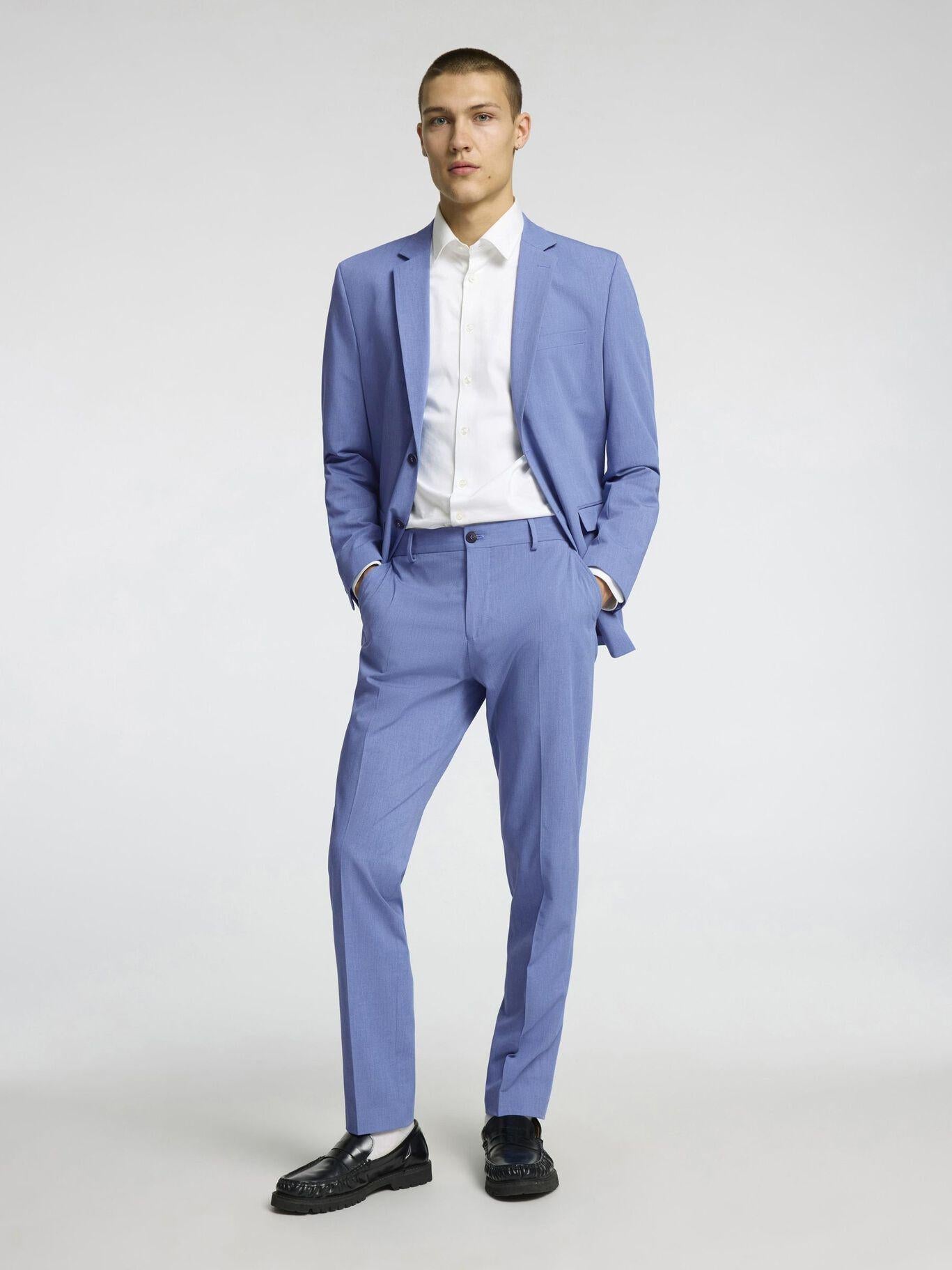 pantalone liam 16087825LIGHT BLUE SELECTED