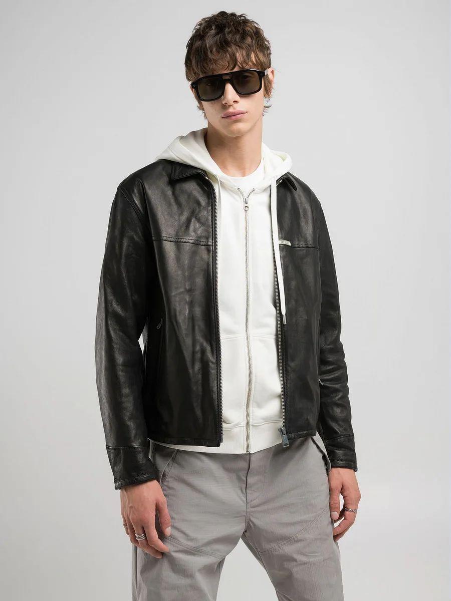 Giubbotto pelle M8457 .000.85194SBROWN REPLAY