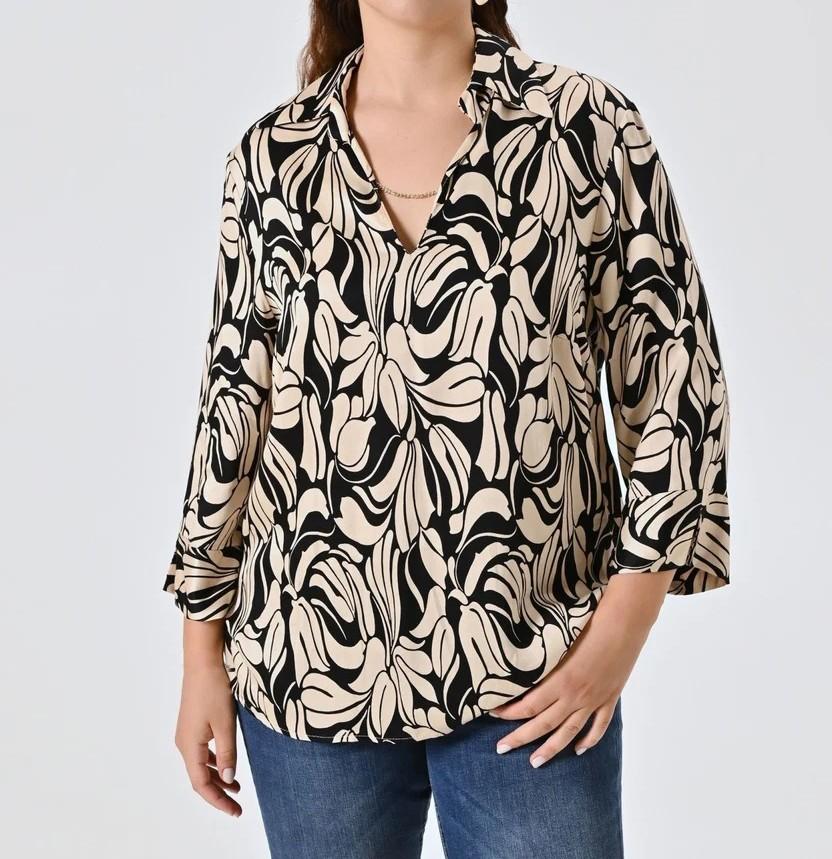 Blusa CFC0020108002Nero CURVY
