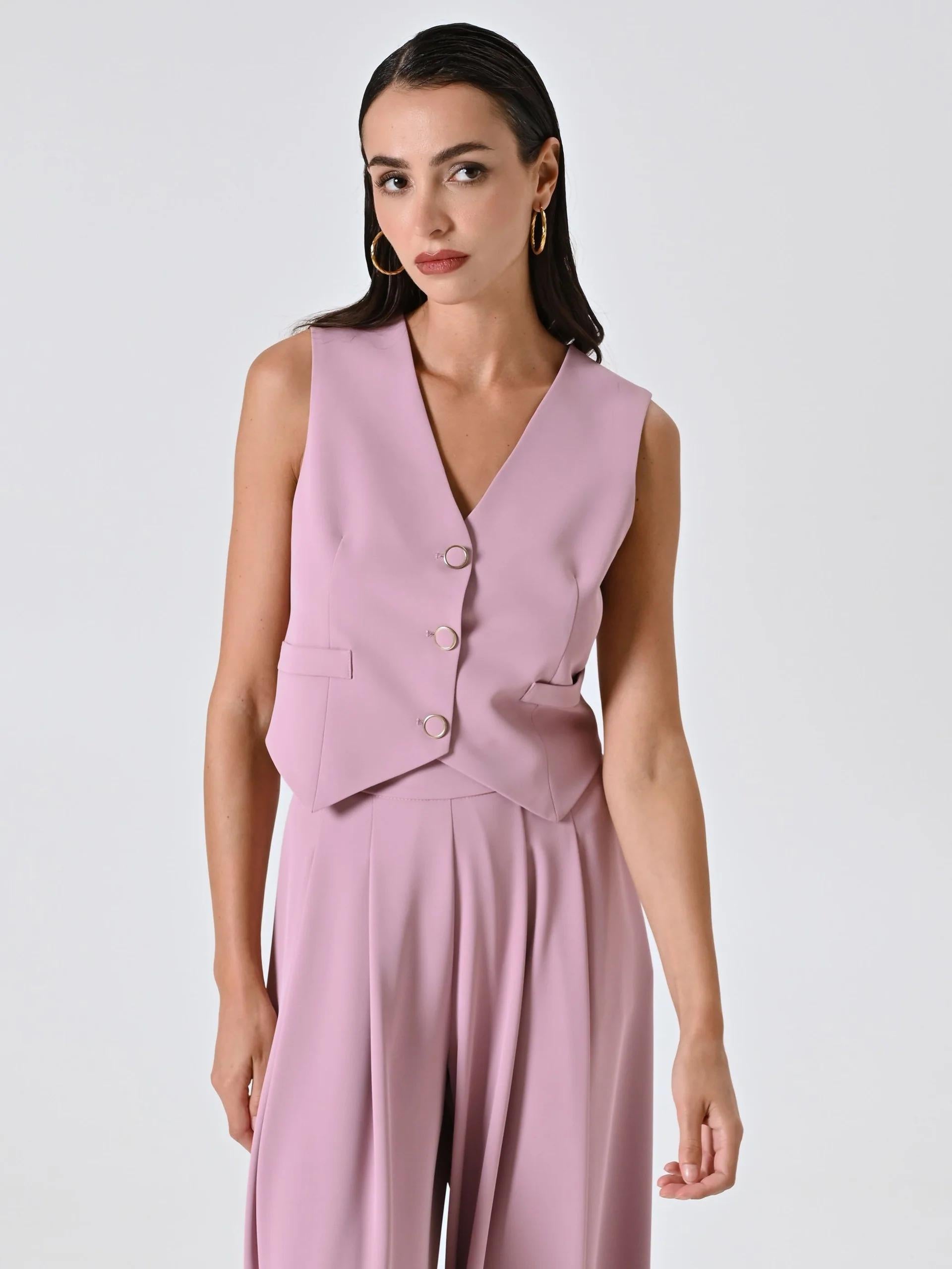 Gilet CFC0125488003Rosa Malva RINASCIMENTO