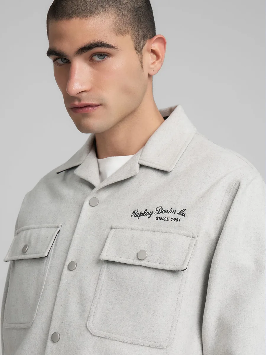 Giubbotto M8496 .000.85344MELANGE GREY REPLAY