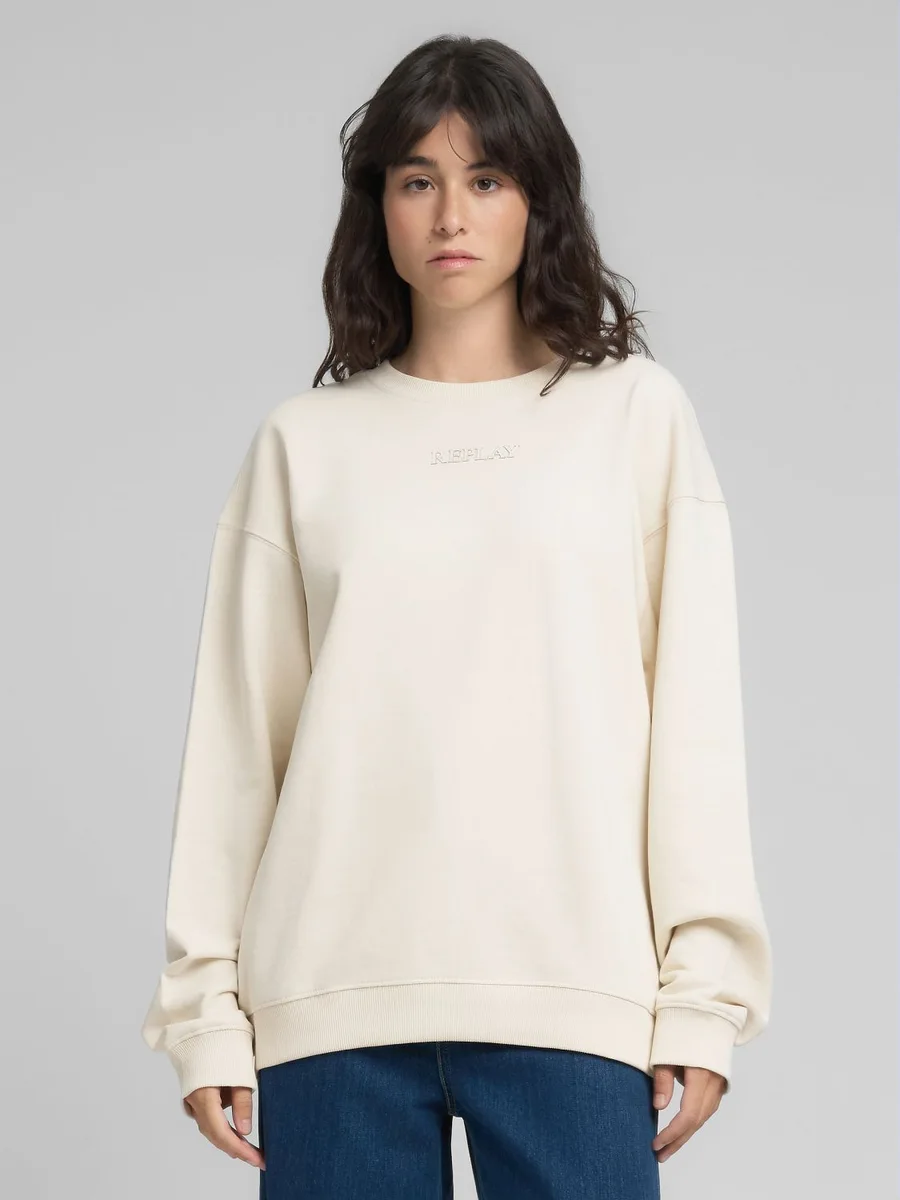 Felpa W3456A.000.23802WINTER WHITE REPLAY