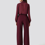 Pantalone CFC0125656003Bordeaux rosso RINASCIMENTO