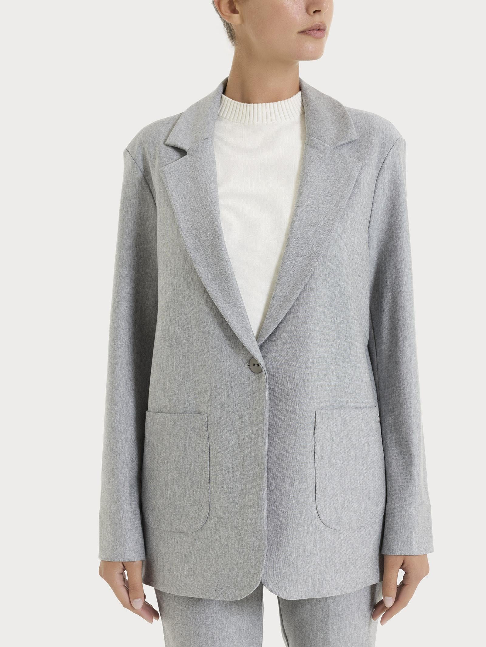 GIACCA OVER DR32GCGrigio Mel. RAGNO