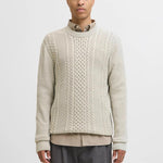 maglia paul 12279334WHITE MELANGE JACK & JONES