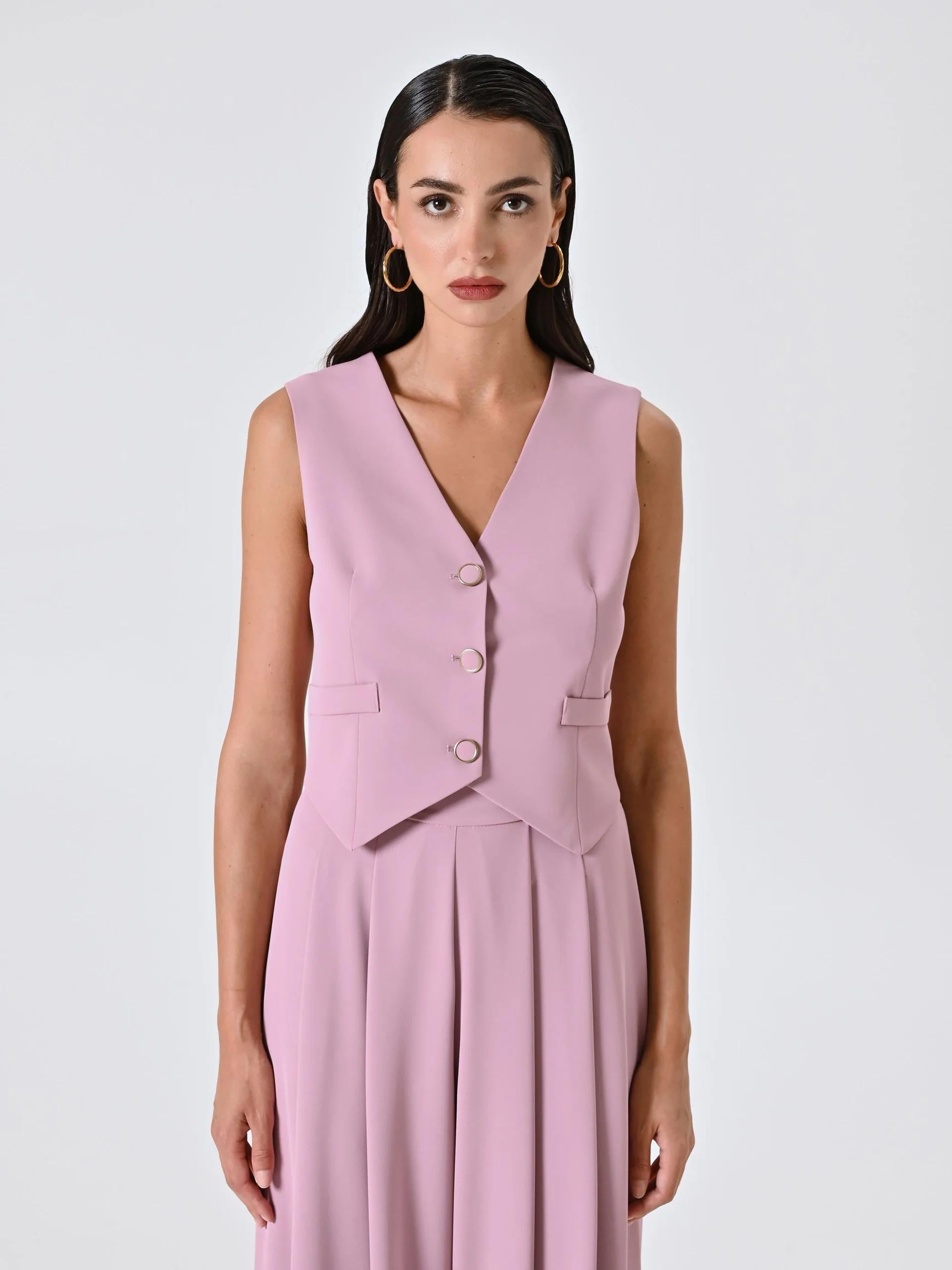 Gilet CFC0125488003Rosa Malva RINASCIMENTO