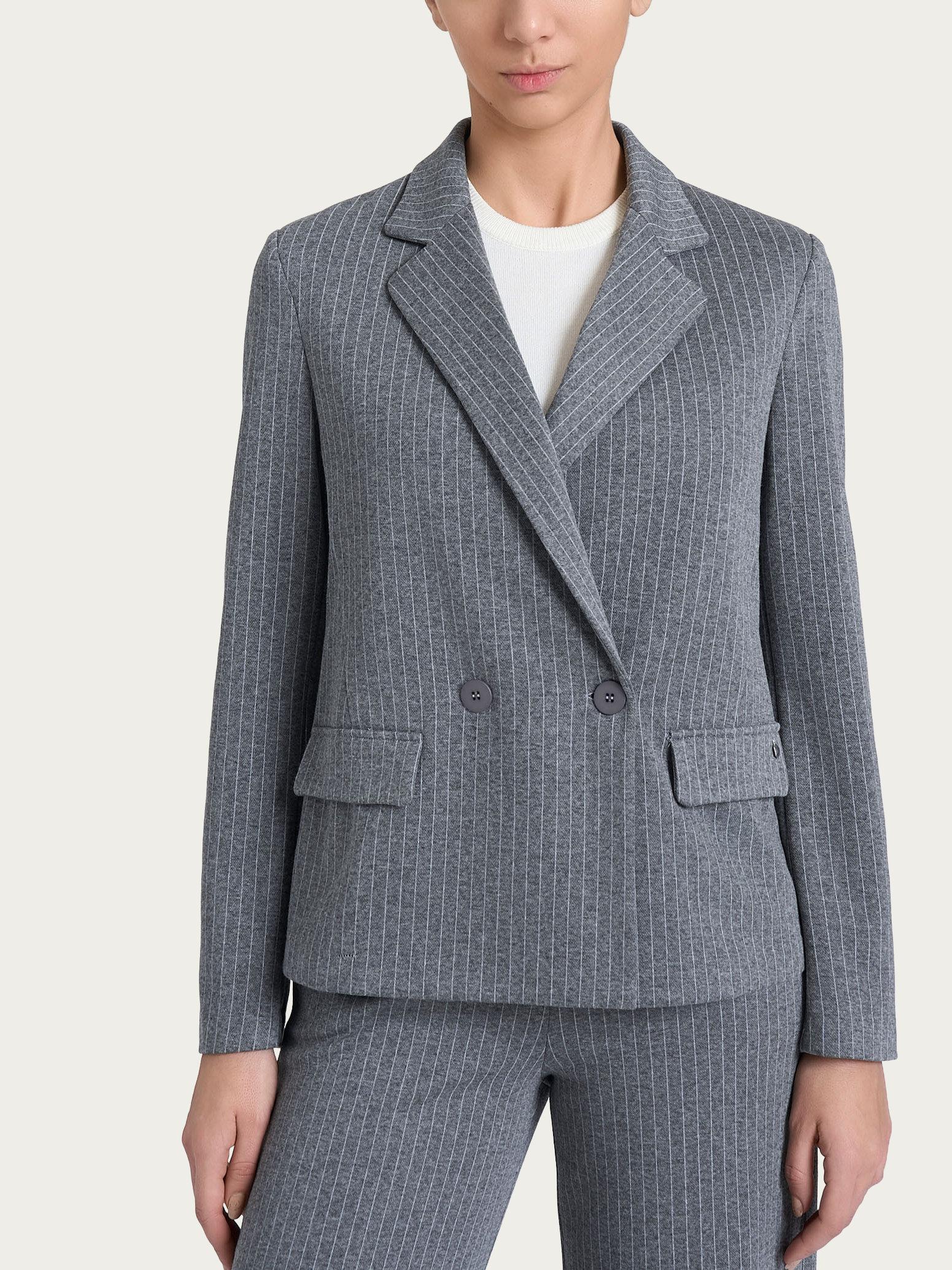 GIACCA DOPPIO PETTO DR48G6Ardesia Mel. RAGNO