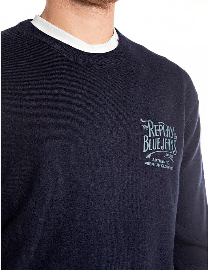 Maglia UK4885.000.G23538DARK BLUE REPLAY