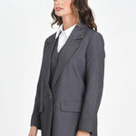 Giacca monopetto grigia 