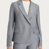 GIACCA DOPPIO PETTO DR32G6Grigio Mel. RAGNO